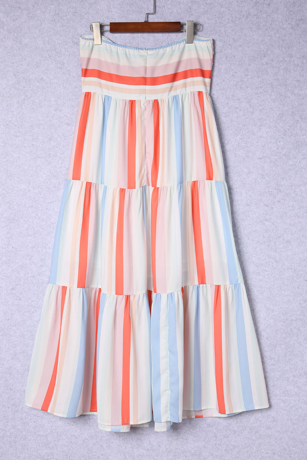 Blueberi B Women’s Striped Strapless Sweetheart Neck Dress Polyester S-XL