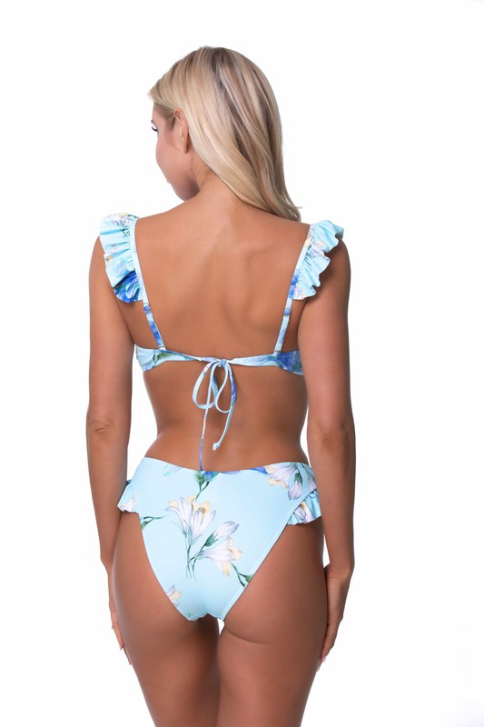 Floral Ruffled Bikini Set