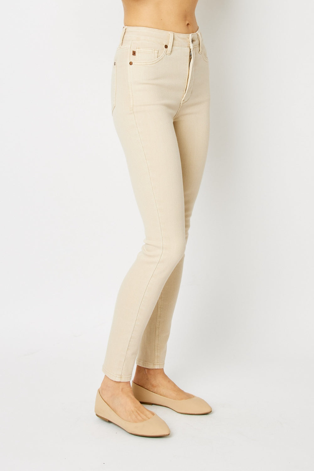Judy Blue Women’s Full Size Garment Dyed Tummy Control Skinny Jeans Cotton Polyester Spandex Size 0-24W