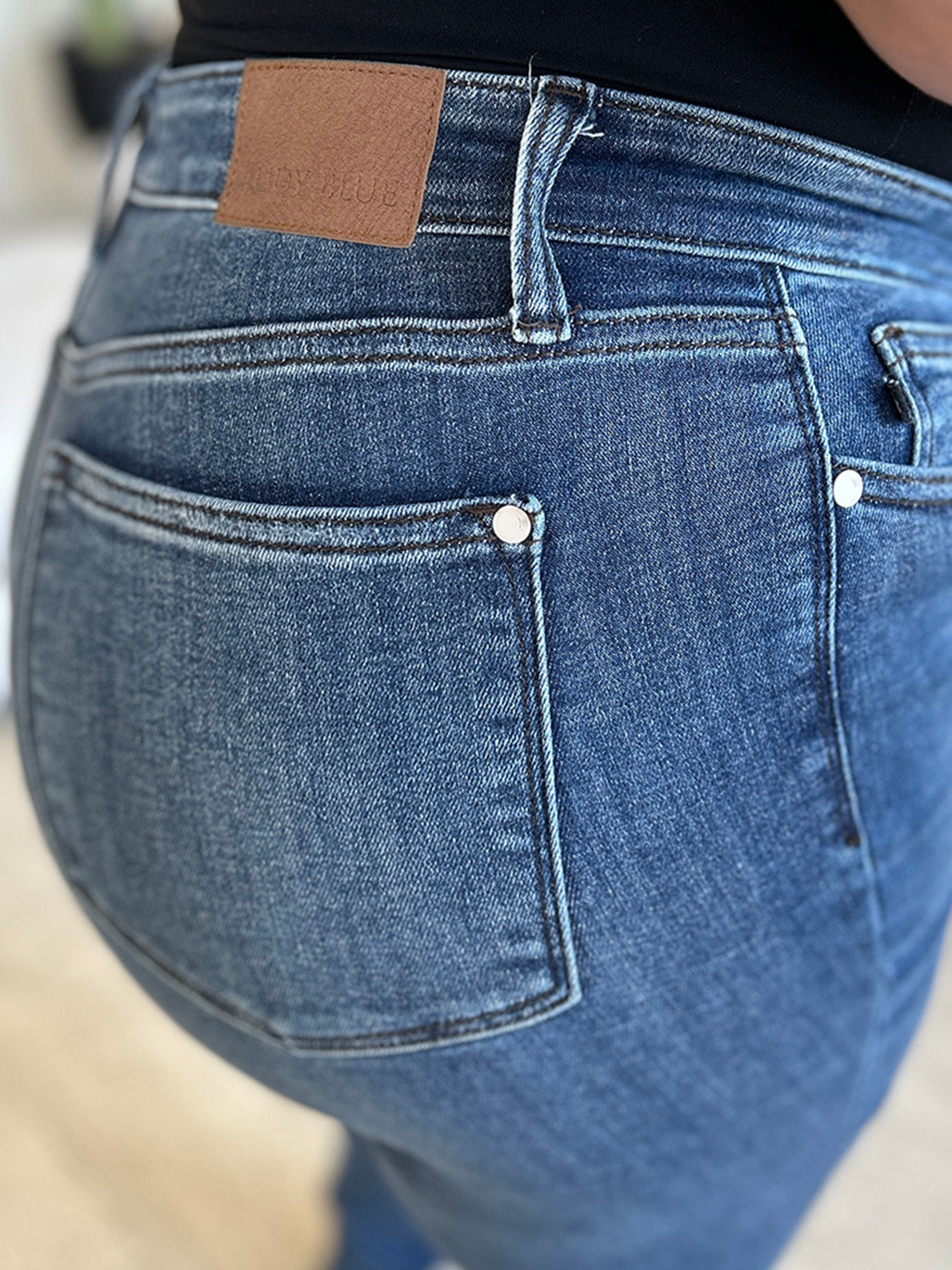 Judy Blue Women’s Full Size  High Waist Distressed Skinny Jeans Cotton Elastrell Polyester Spandex Size 3-24W