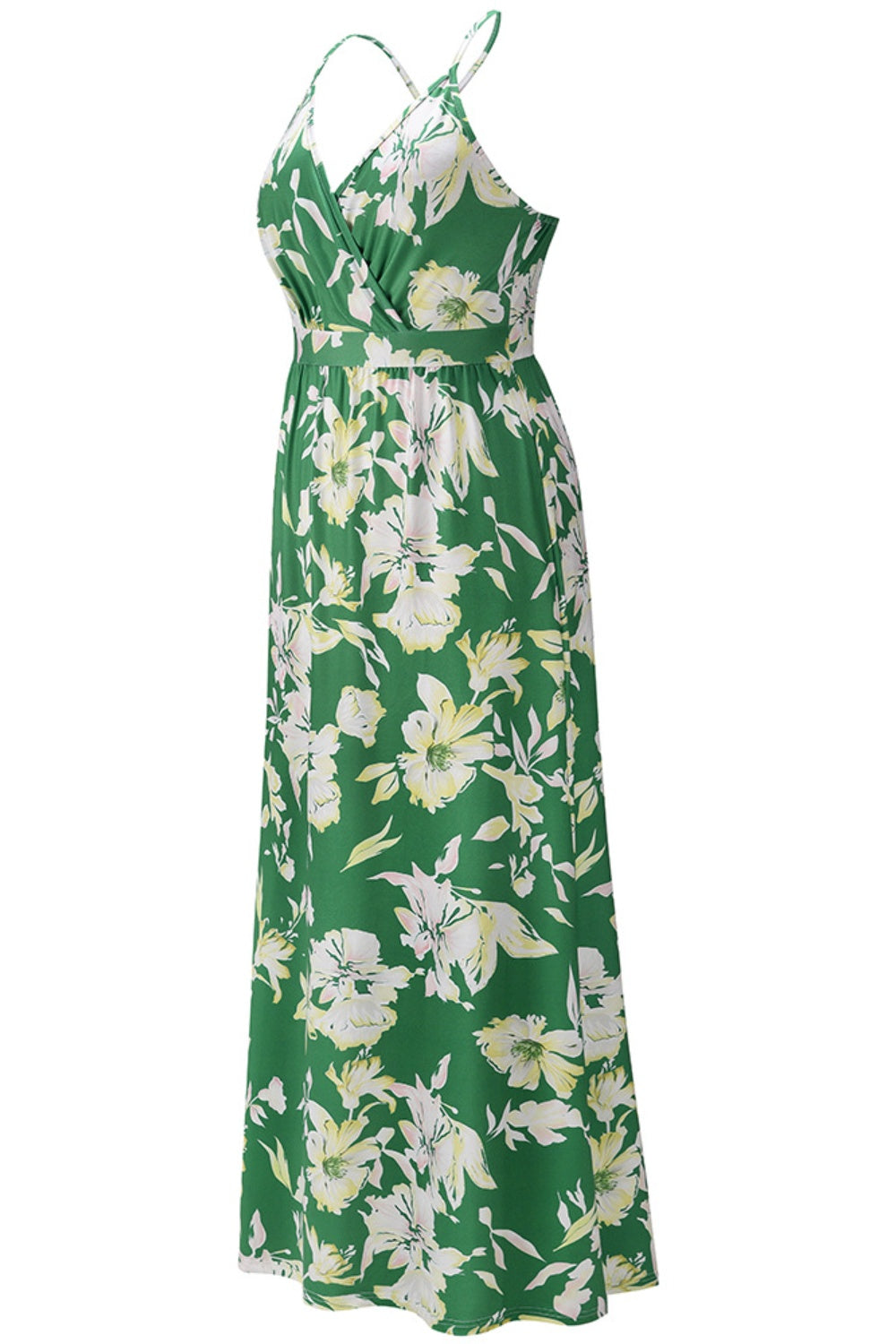 Blueberi B Women’s Crisscross Printed Surplice Cami Dress Polyester 2-2XL