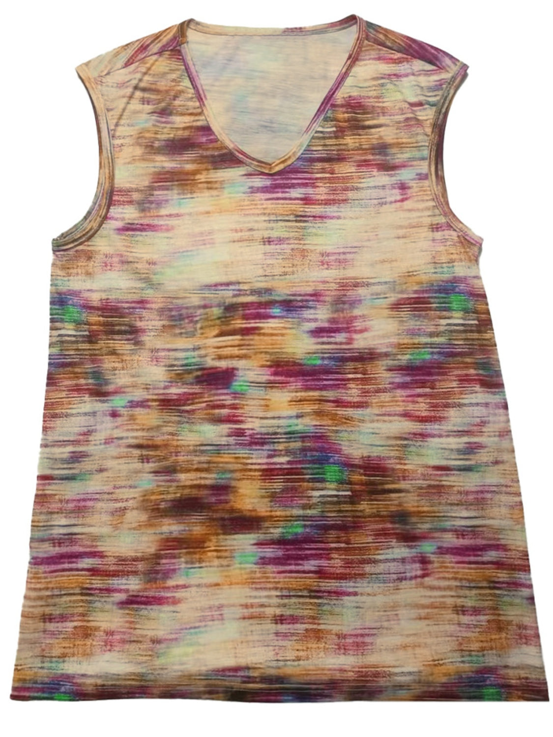 Blueberi B Women's Printed Round Neck Cap Sleeve Top Polyester Elastane Size S-2XL