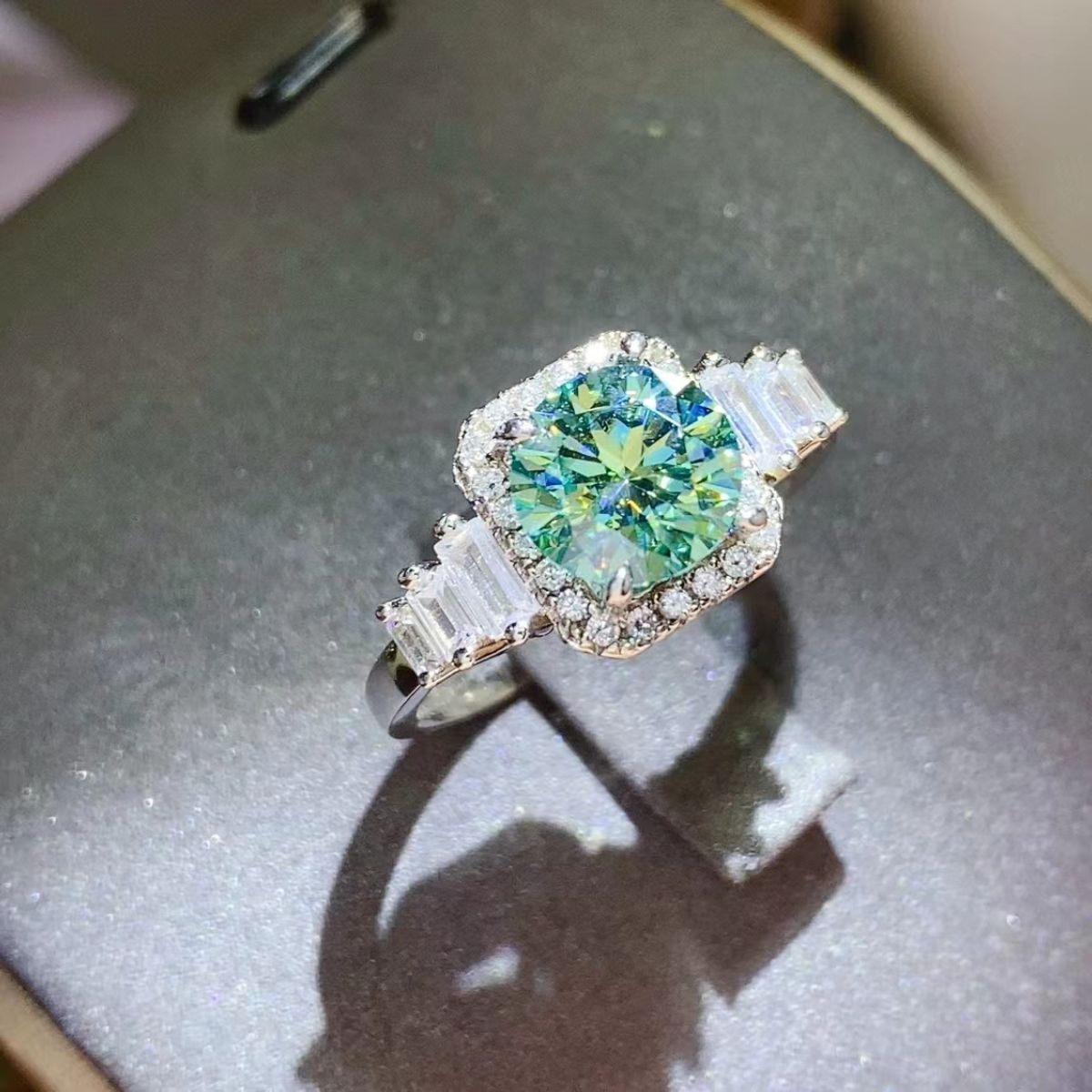 Women's 3 Carat Moissanite 925 Sterling Silver Ring