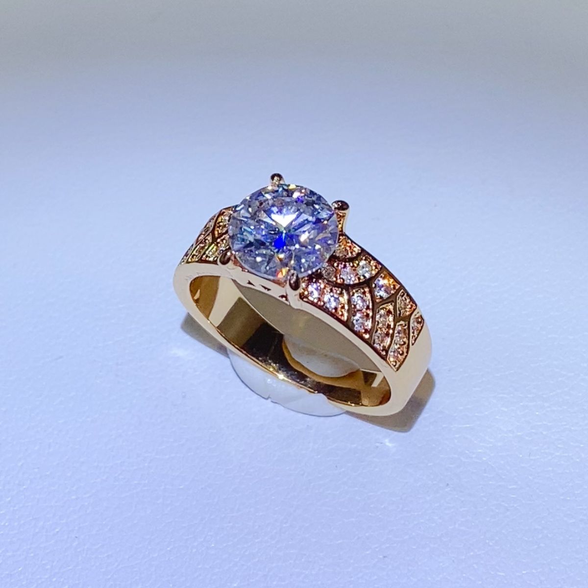 Women’s 1.5 Carat 925 Sterling Silver Moissanite Ring