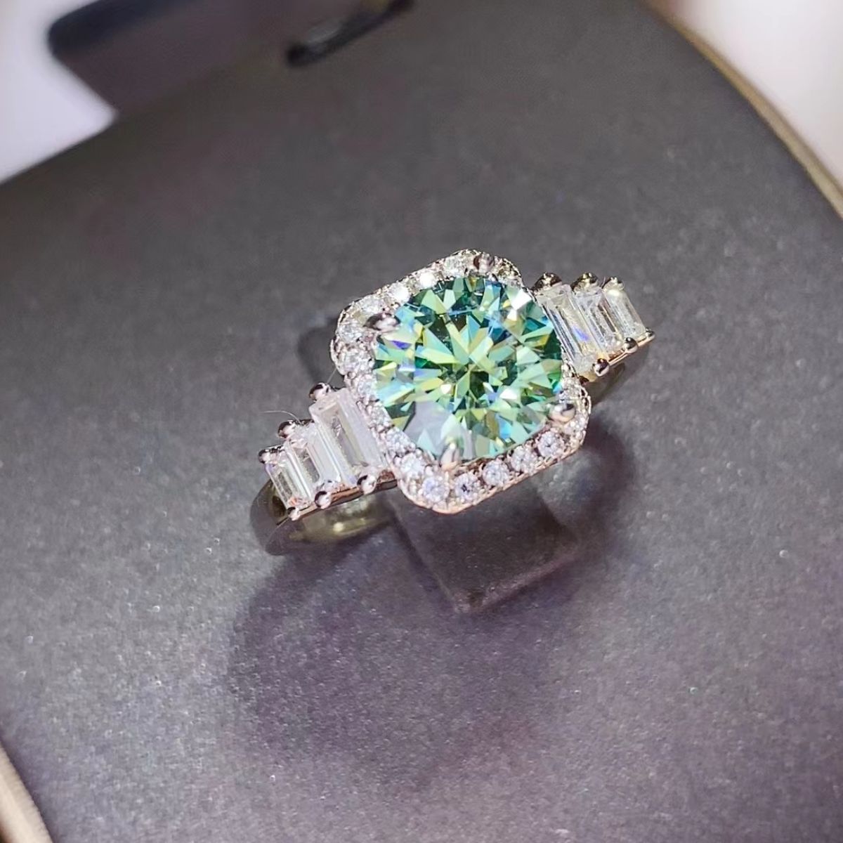 Women's 3 Carat Moissanite 925 Sterling Silver Ring