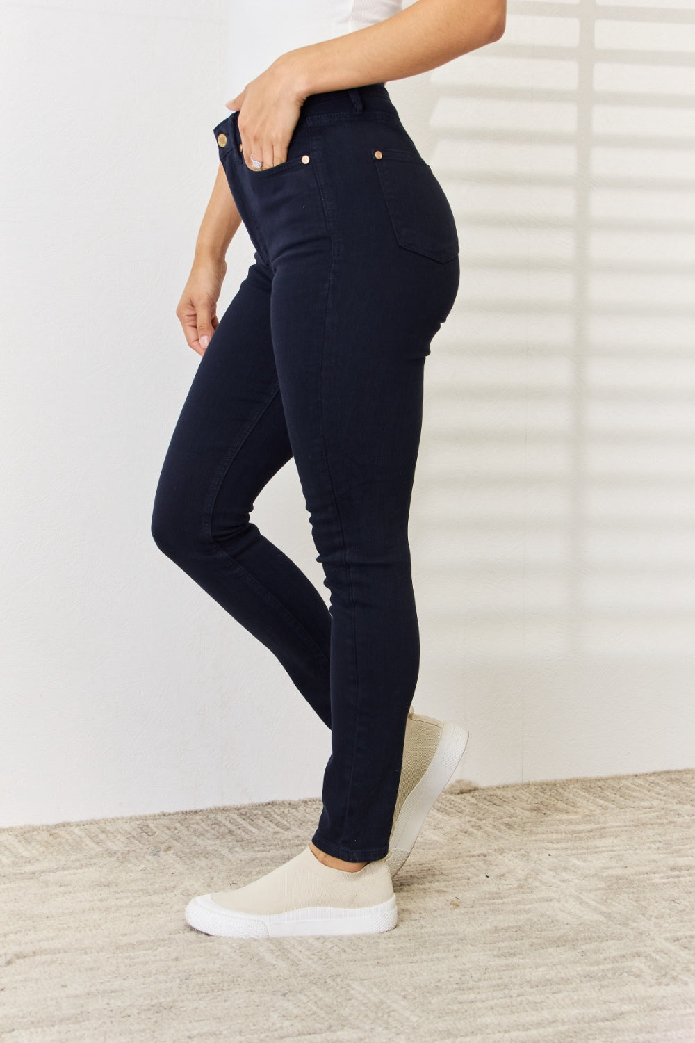 Judy Blue Women’s Full Size Garment Dyed Tummy Control Skinny Jeans Cotton Polyester Spandex Size 0-24W