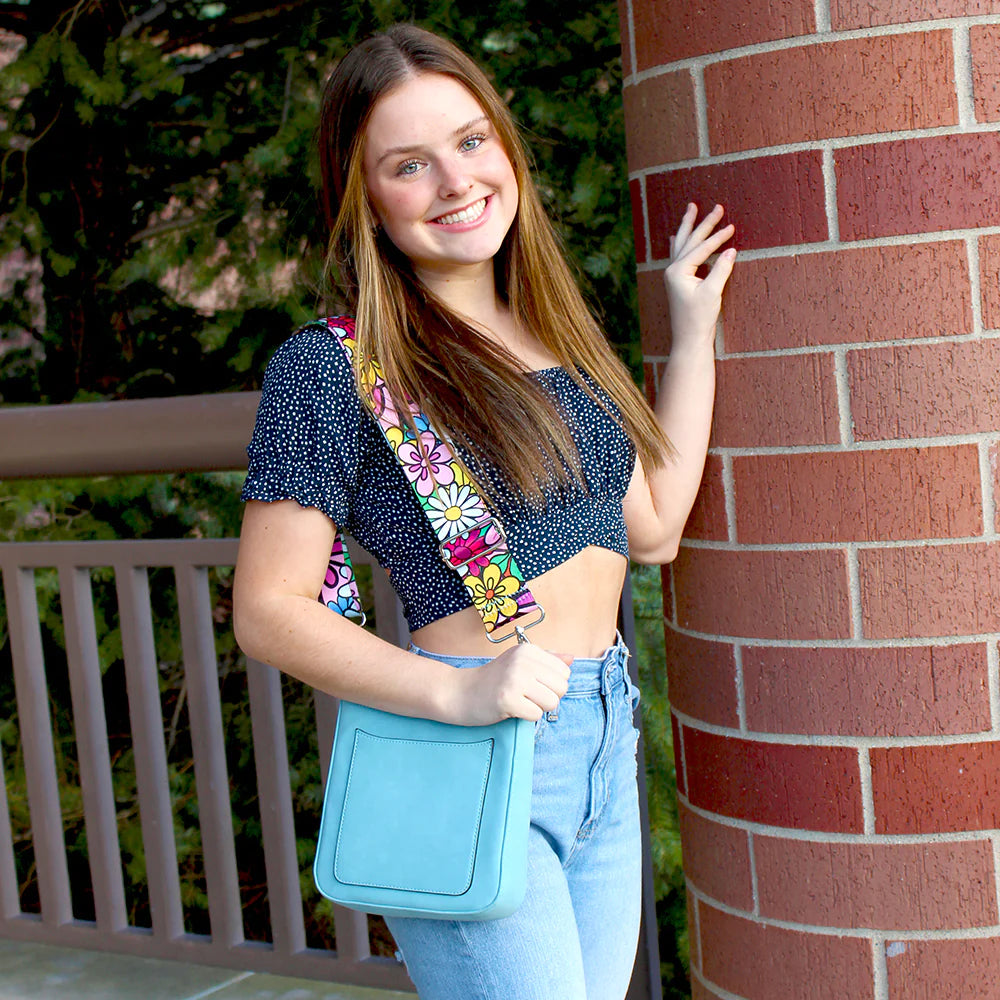 New! Ashley Crossbody Vegan Leather Suede Handbag from K Carroll