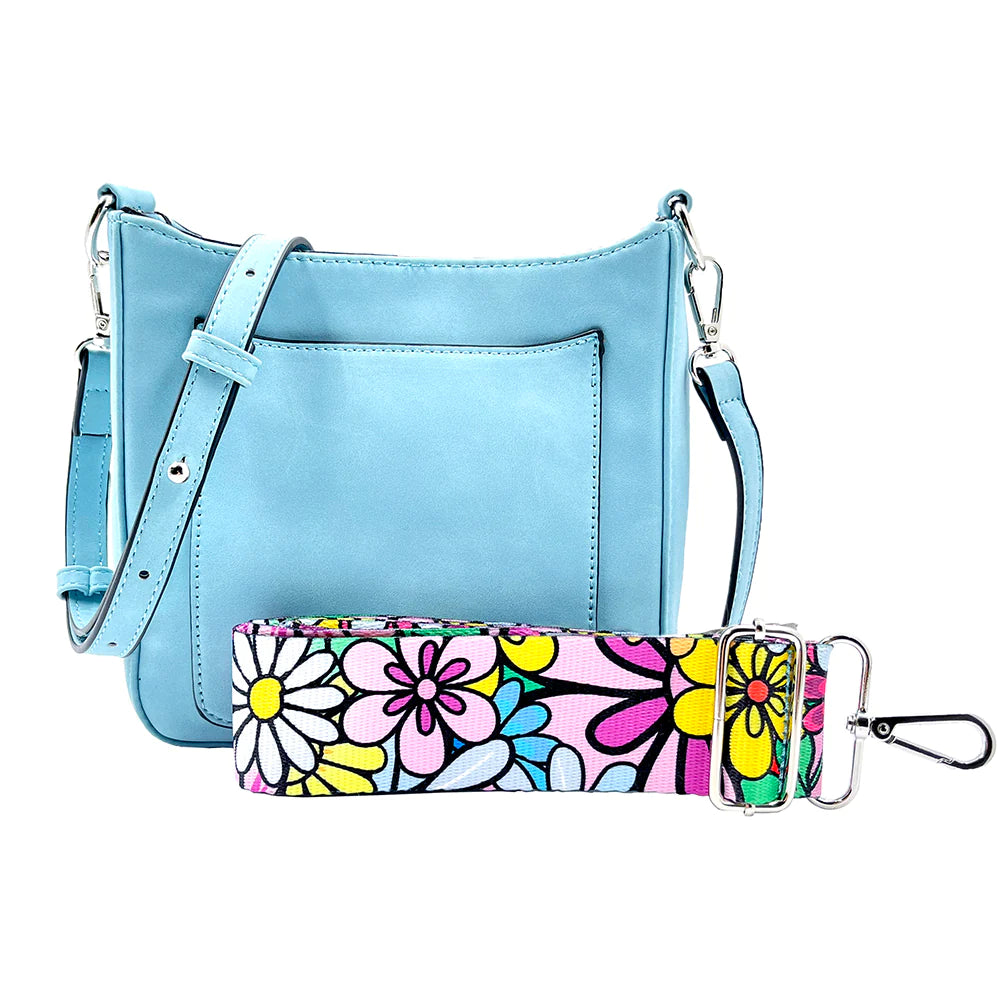 New! Ashley Crossbody Vegan Leather Suede Handbag from K Carroll