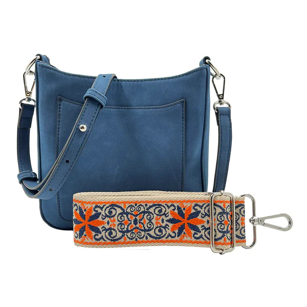New! Ashley Crossbody Vegan Leather Suede Handbag from K Carroll