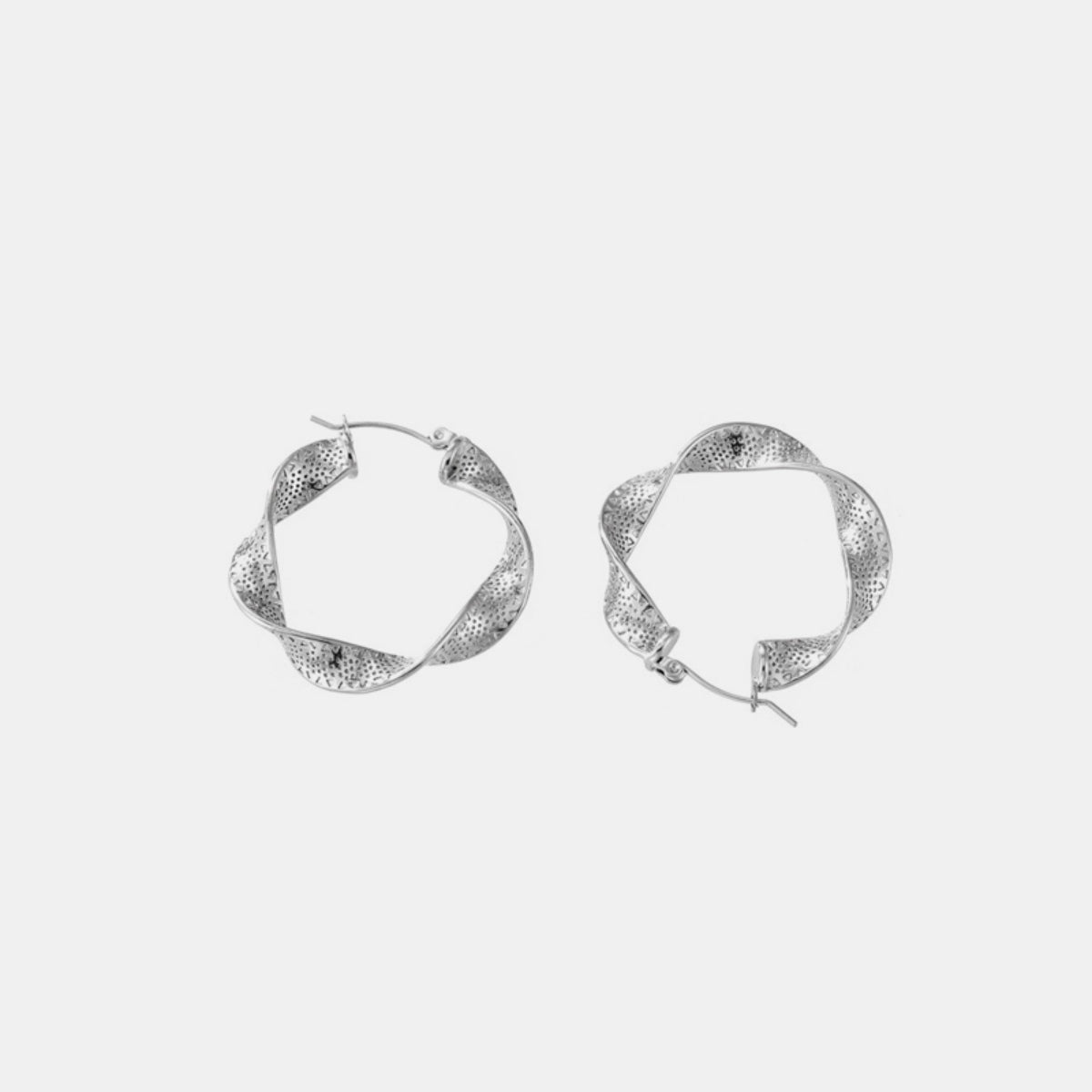 Women's Titanium Steel Twisted Earrings