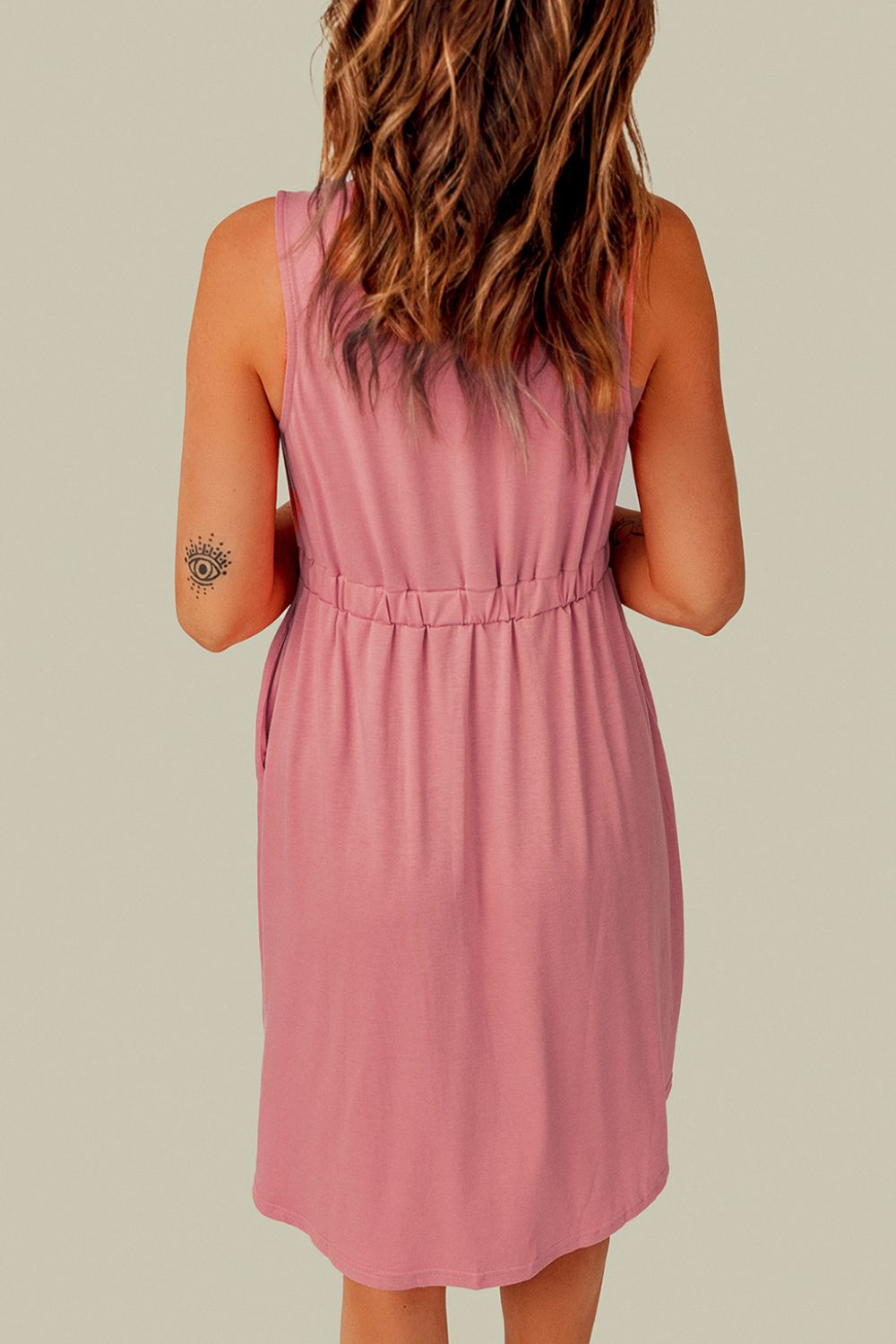 Blueberi B Women’s Sleeveless Button Down Mini Magic Dress Polyester Spandex Size S-2XL