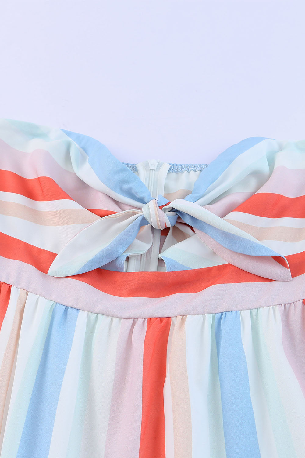 Blueberi B Women’s Striped Strapless Sweetheart Neck Dress Polyester S-XL