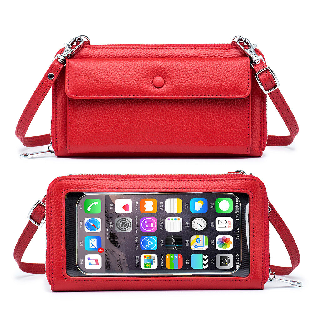 Ryann Genuine Leather Phone Wallet Crossbody Bag