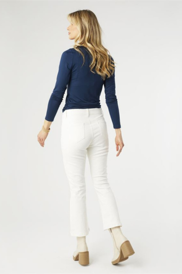 Coco + Carmen OMG ZoeyZip Wide Leg - Winter White Jeans