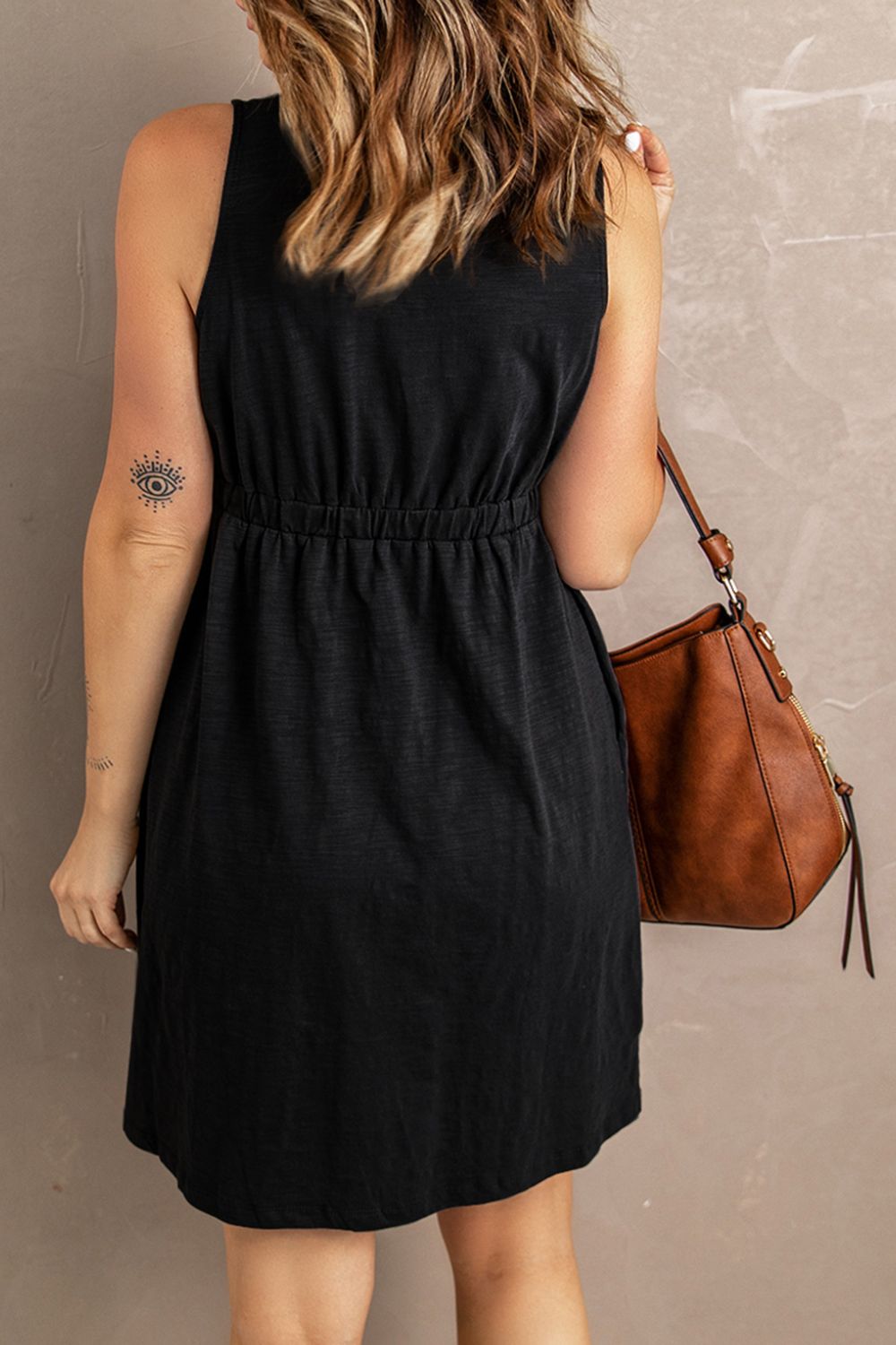 Blueberi B Women’s Sleeveless Button Down Mini Magic Dress Polyester Spandex Size S-2XL