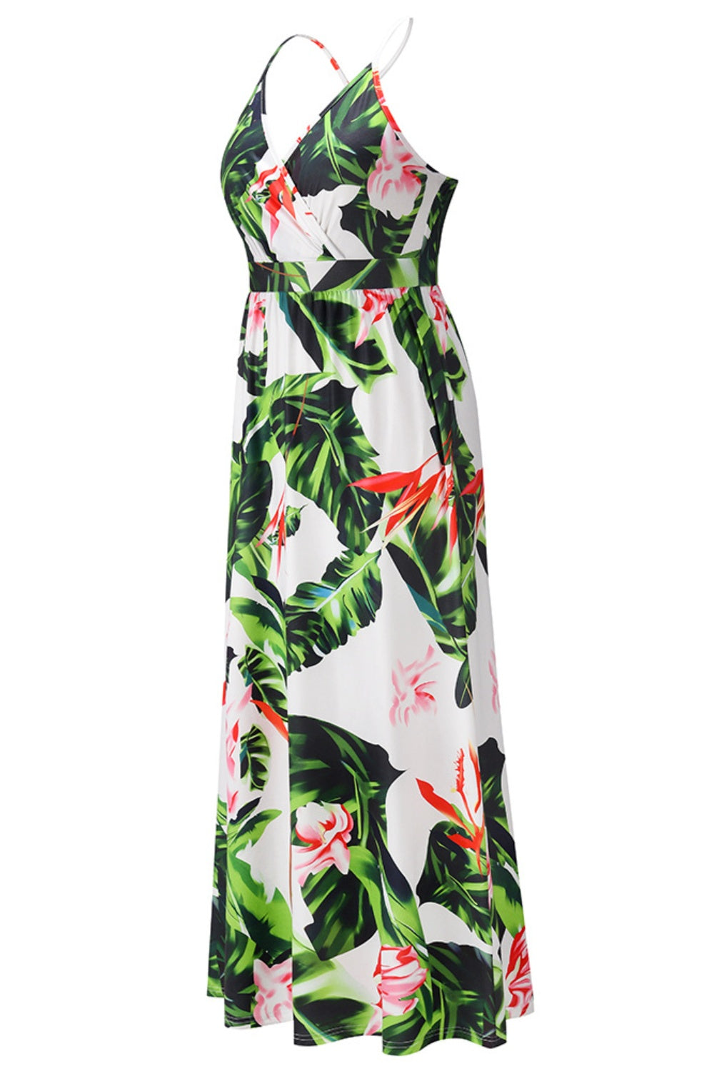 Blueberi B Women’s Crisscross Printed Surplice Cami Dress Polyester 2-2XL