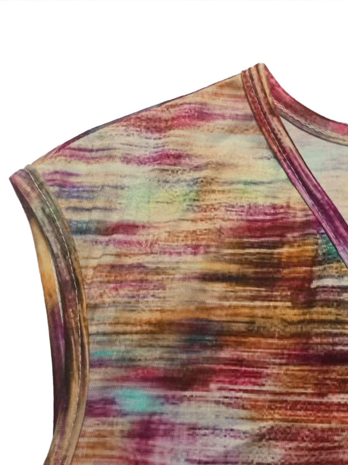 Blueberi B Women's Printed Round Neck Cap Sleeve Top Polyester Elastane Size S-2XL