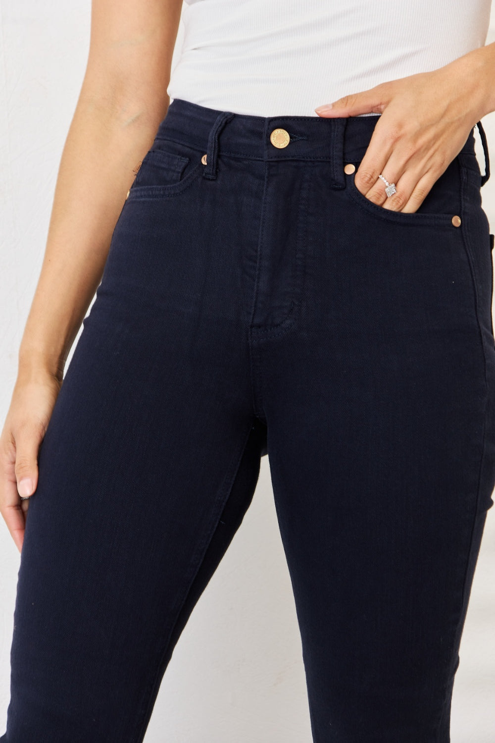 Judy Blue Women’s Full Size Garment Dyed Tummy Control Skinny Jeans Cotton Polyester Spandex Size 0-24W