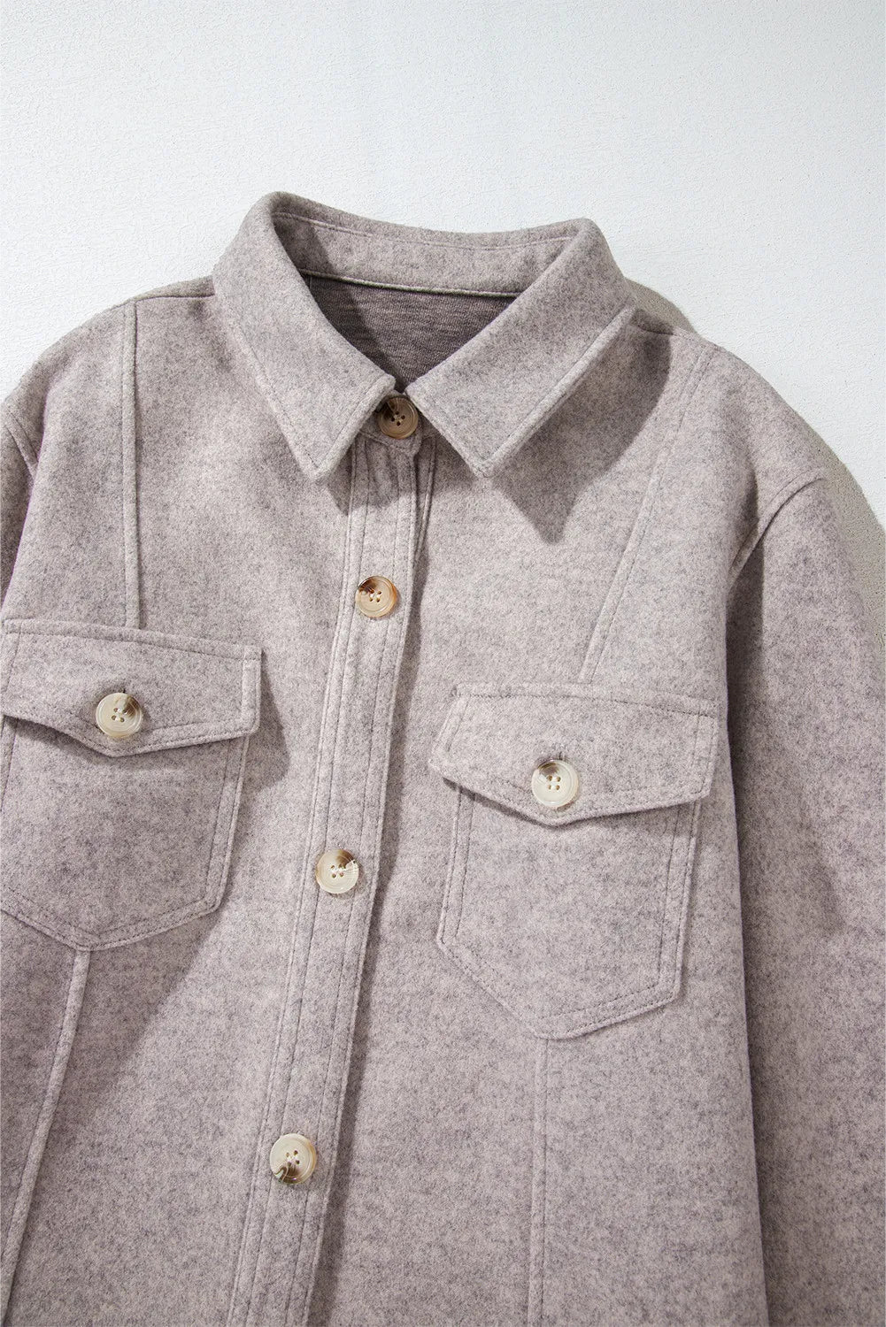 Blueberi B Women’s Button Up Collared Neck Long Sleeve Jacket Polyester Viscose Size S-2XL
