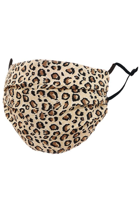 Cotton Fabric Reusable Washable Protective Face Mask Leopard