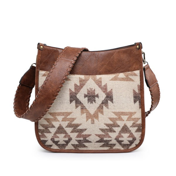 Chloe Vegan Leather Trim Crossbody Handbag from Jen & Co