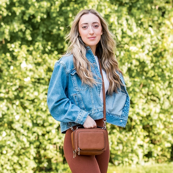Kelsey Crossbody Handbag Camel Oprah's favorite things.