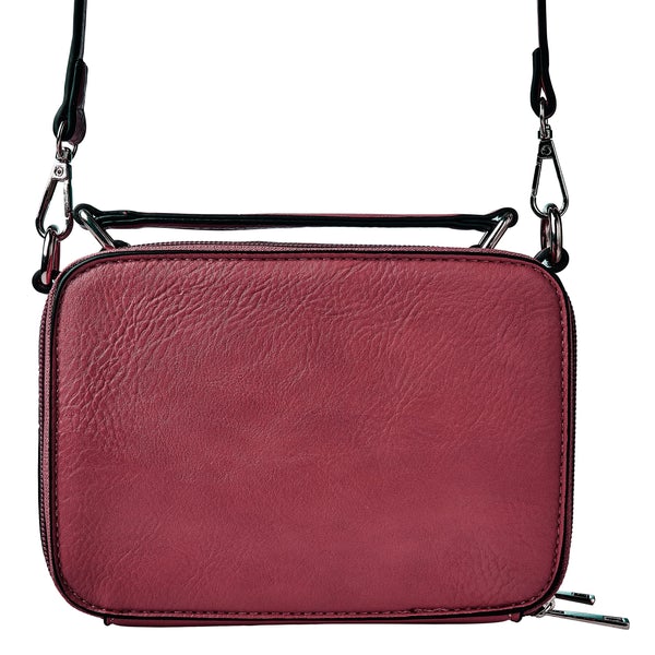 Kelsey Crossbody Handbag Red Back view Oprah's favorite things.