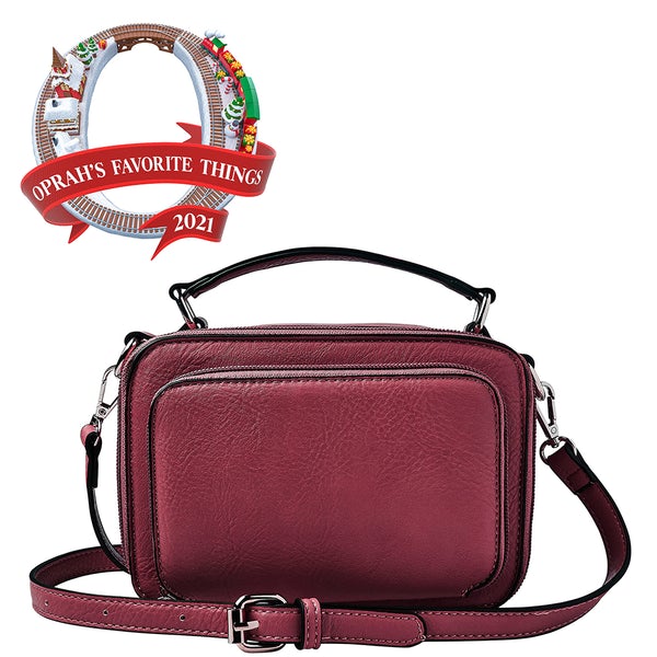 Kelsey Crossbody Handbag Red Front view Oprah's favorite things.