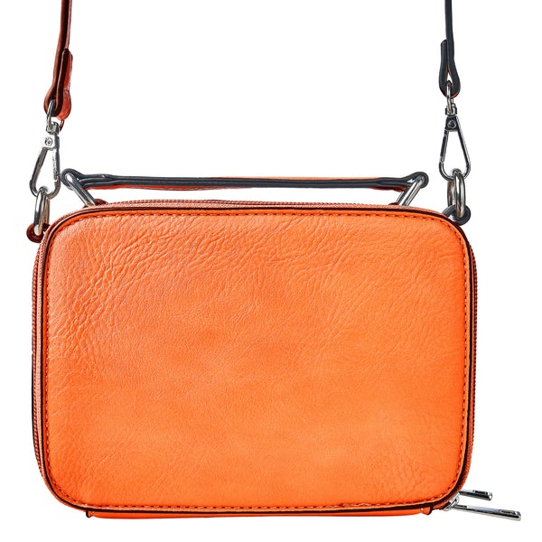 Kelsey Crossbody Handbag Orange Back view Oprah's favorite things.