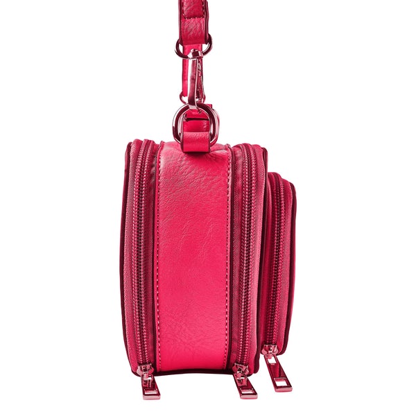 Kelsey Crossbody Handbag Pink side view Oprah's favorite things.