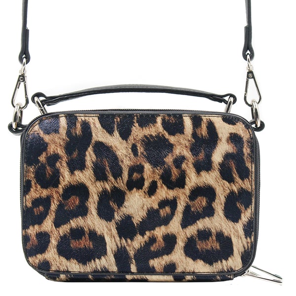 Kelsey Crossbody Handbag Leopard Back view Oprah's favorite things.
