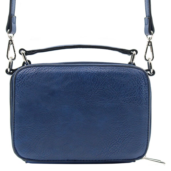 Kelsey Crossbody Handbag Navy side view Oprah's favorite things.