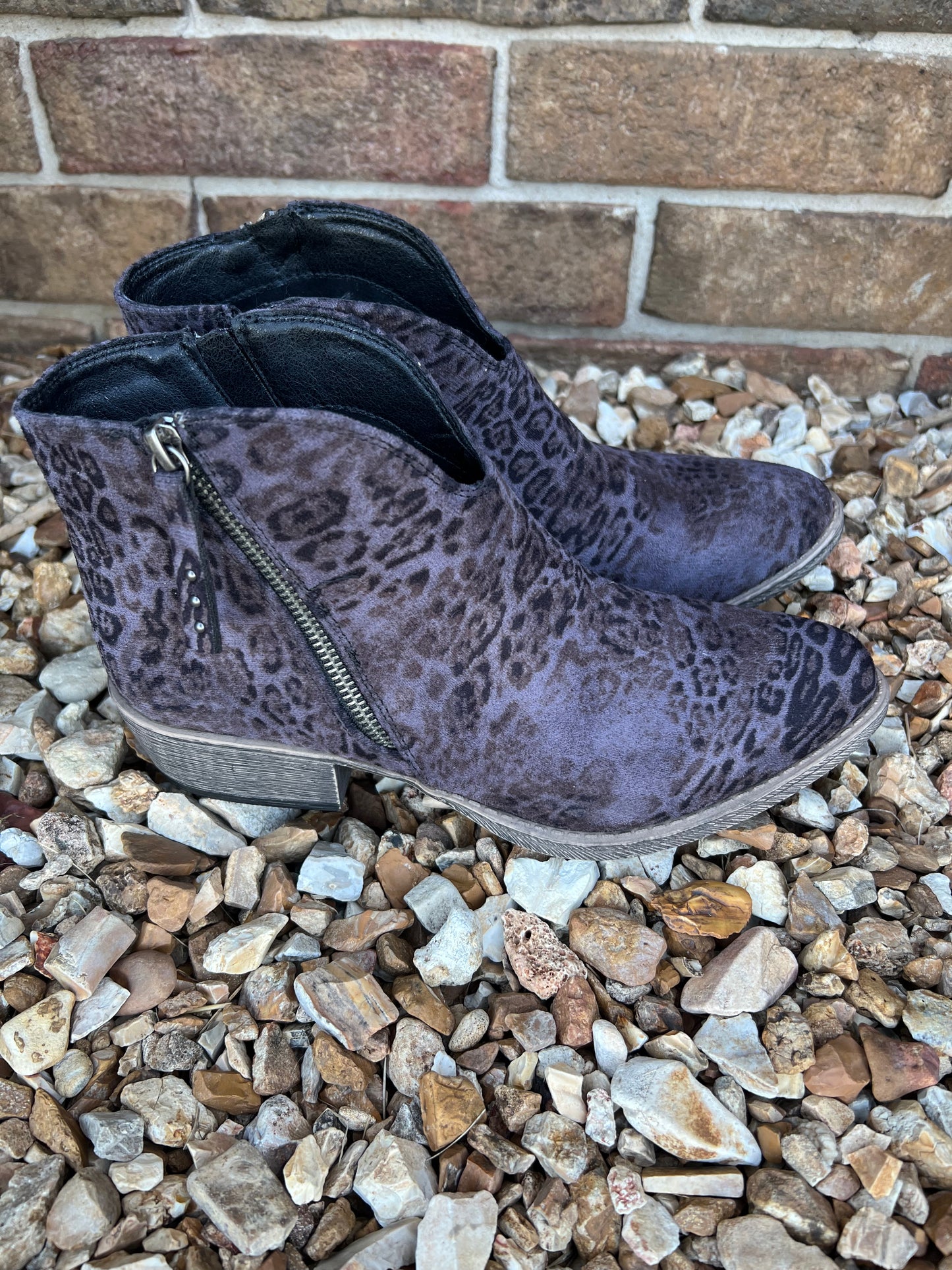 Very G Gypsy Jazz Women’s Divine Leopard Vegan Leather Women's Bootie Faux Leather Size 6-11