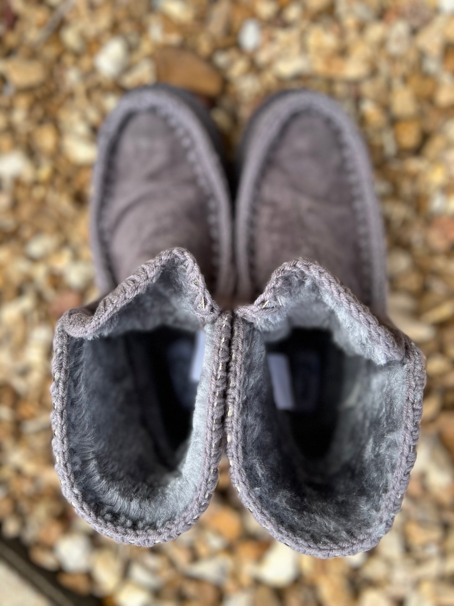 Very G Marvi Super Soft Fur Lined Slip On Faux Suede Bootie