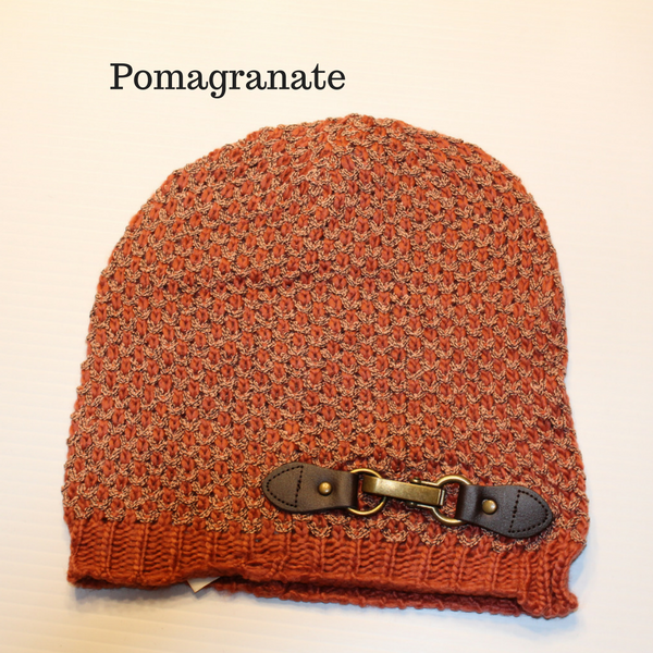 Bumble Knit Hat with Buckle by Simply Noelle