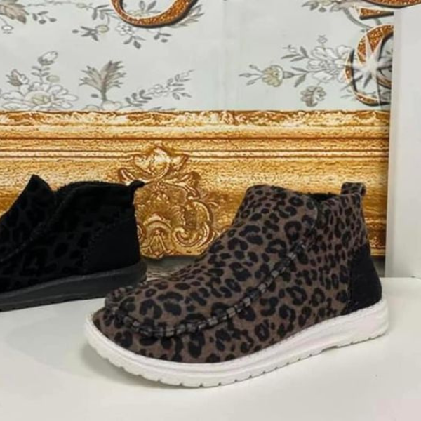 Gypsy Jazz Very G Slip On Booties Mercia Leopard