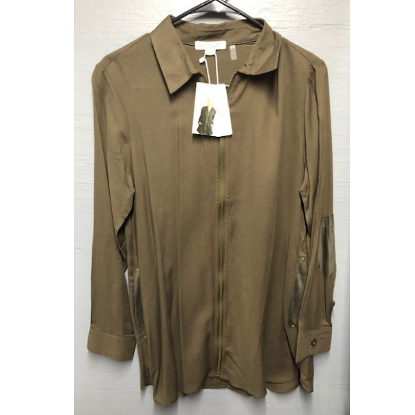 Simply Noelle One Zip Collar Top & Lightweight Jacket by Simply Noelle