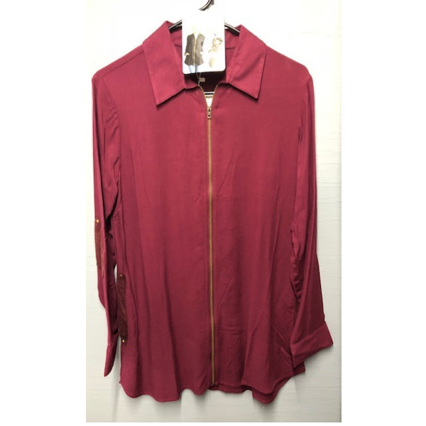 Simply Noelle One Zip Collar Top & Lightweight Jacket by Simply Noelle