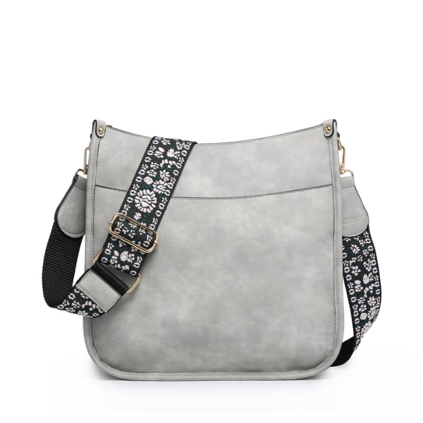 Chloe Vegan Leather Trim Crossbody Handbag from Jen & Co