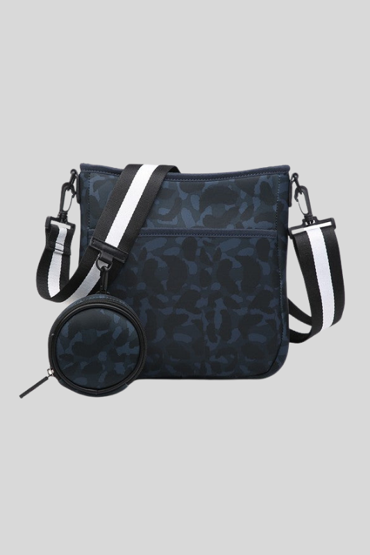 Neoprene crossbody bag with guitar strap sale