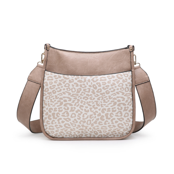 Chloe Vegan Leather Trim Crossbody Handbag from Jen & Co