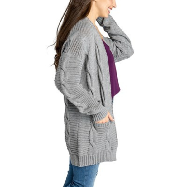 Jack & Missy Aspen Cable Knit Midweight Cardigan