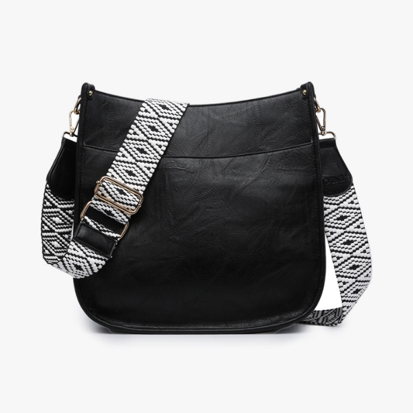 Chloe Vegan Leather Trim Crossbody Handbag from Jen & Co
