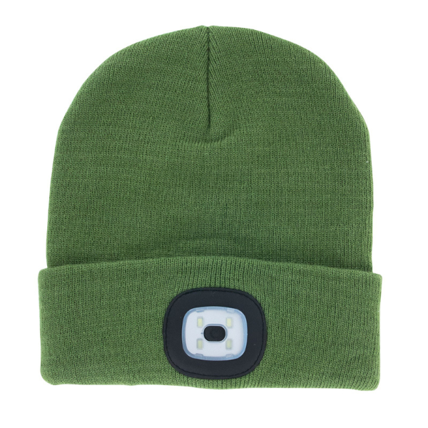 Men's Night Scope Rechargeable LED Beanie Hat