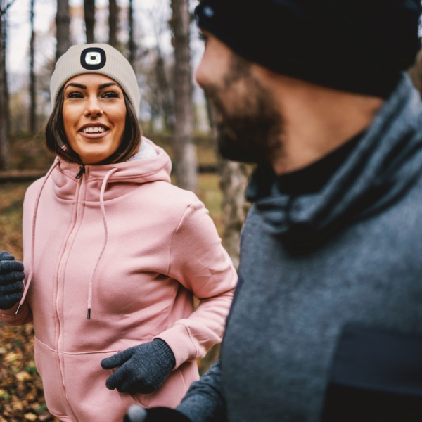 Women's Night Scope Rechargeable LED Beanie