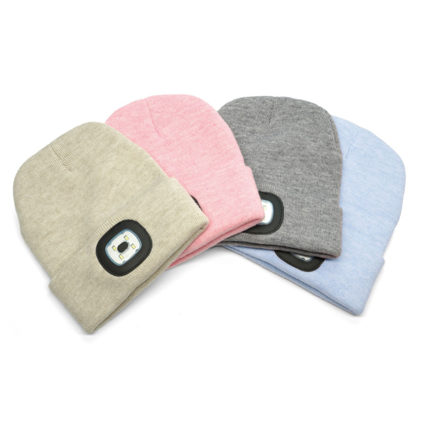 Women's Night Scope Rechargeable LED Beanie