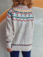 Blueberi B Women’s Cable-Knit Mock Neck Long Sleeve Sweater Polyester Acrylic One Size