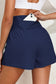 Blueberi B Women’s Pocketed High Waist Swim Shorts Polyamide Elastane Size S-XL