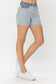 Judy Blue Women’s Full Size Color Block Denim Shorts Cotton Polyester Spandex S-3XL