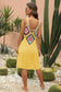 Blueberi B Women's Geometric V-Neck Spaghetti Strap Cover Up Dress Acrylic Polyester One Size
